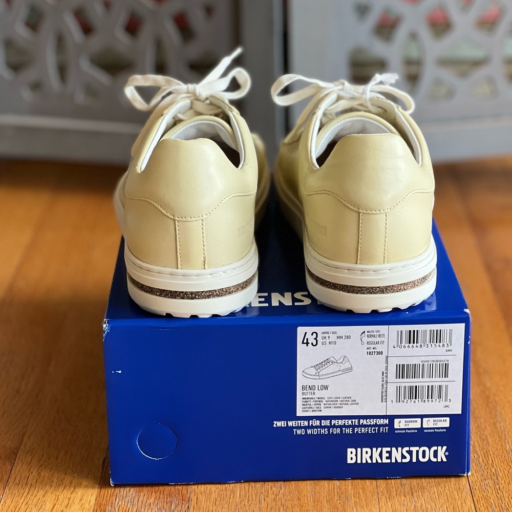 NWT Birkenstock Bend Low in Butter Unisex Size 43 Women’s 12, Men’s 10 - Picture 3 of 14